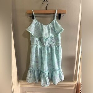 D. Signed by Disney Light Blue Ruffle Dress Little Mermaid 7/8